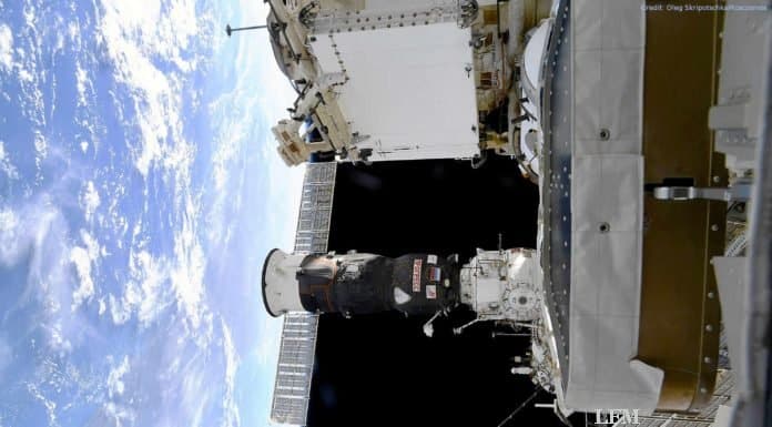 Progress-MS-13-Frachter am russischen Segment der ISS