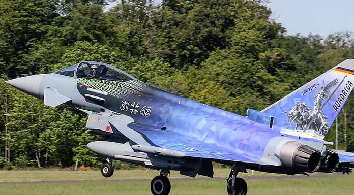 Eurofighter mit Sonderfolierung