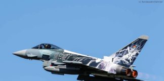Eurofighter fliegt mit Sonderfolierung "Sword of Boelcke"