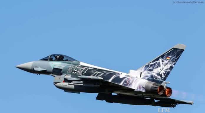 Eurofighter fliegt mit Sonderfolierung "Sword of Boelcke"