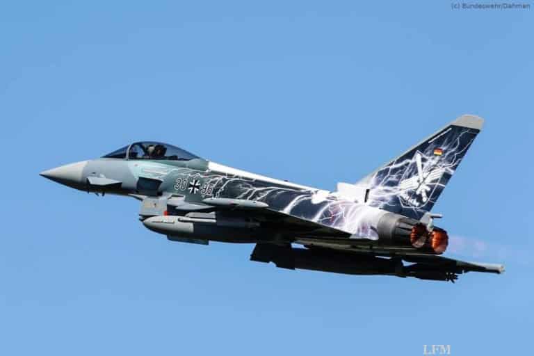 Eurofighter fliegt mit Sonderfolierung "Sword of Boelcke"