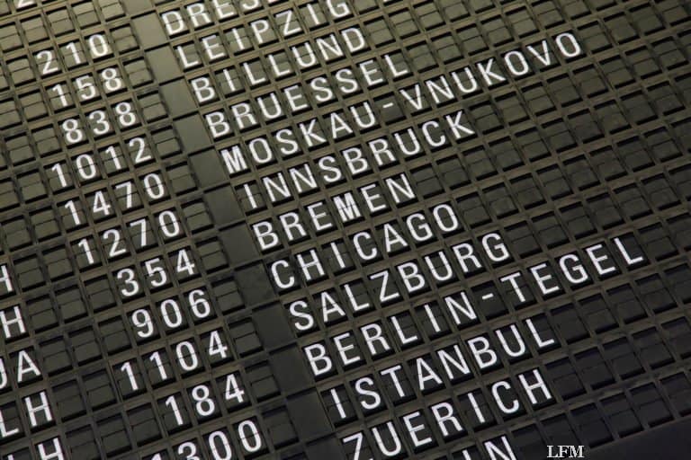 Flughafen Frankfurt Anzeigetafel