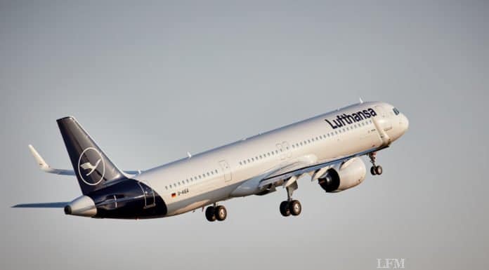 Lufthansa Airlines erweitern Flugplan bis September Lufthansa Airbus A321 Neo, AIEA, Takeoff