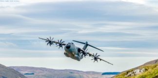 Airbus A400M beherrscht automatischen Tiefflug