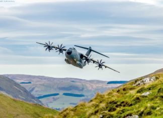 Airbus A400M beherrscht automatischen Tiefflug