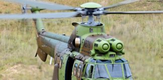 Super Puma H215 bei einer Übung