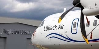 Lübeck Air ATR 72-500 am Flughafen Lübeck