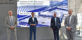 NRW-Verkehrsminister Hendrik Wüst MdL besuchte den Airport, um sich über die Ergebnisse zu informieren