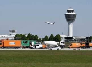 Flughafen München, nördliche Start- und Landebahn saniert