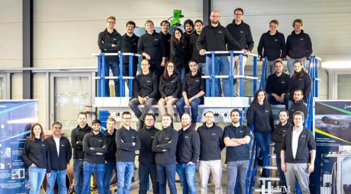 Mikrolauncher: DLR-Förderung für KMU aus Deutschland HyImpulse – Die "Mannschaft" von der HyImpulse GmbH, einer DLR-Ausgründung mit Sitz in Neuenstadt am Kocher