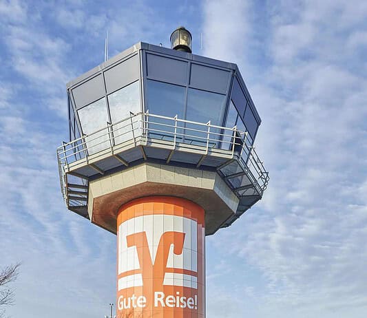 Dortmund Airport records record numbers during the North Rhine-Westphalia autumn holidays Tower at Dortmund Airport
