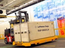 Lufthansa Cargo am Flughafen Frankfurt