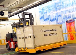Lufthansa Cargo am Flughafen Frankfurt