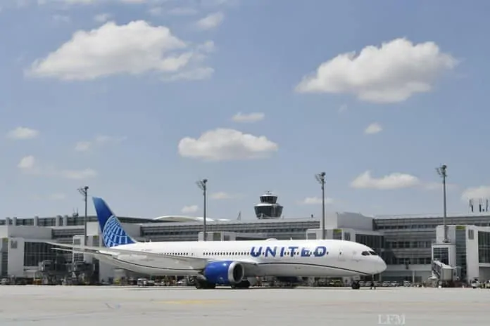 United Airlines am Flughafen München