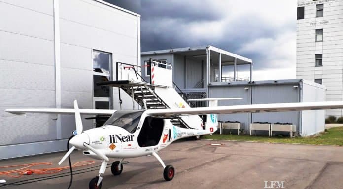 Elektroflugzeug Pipistrel Velis auf dem Flug zur Nordsee Elektroflugzeug Pipistrel Velis auf dem Flug zur Nordsee