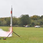 Start ei­ner Ra­ke­te mit Can­Sats an Bord