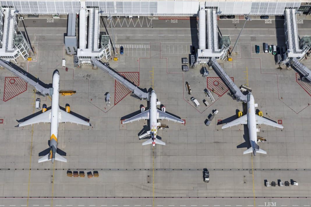 Flughafen München, Vorfeld am Terminal 1