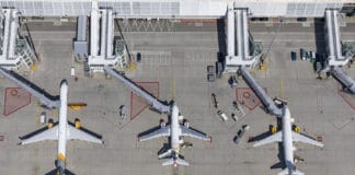 Flughafen München, Vorfeld am Terminal 1