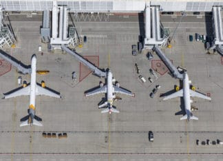 Flughafen München, Vorfeld am Terminal 1