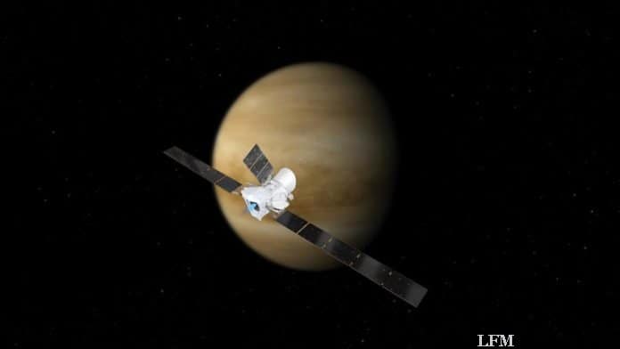 Ers­ter Ve­nus-Vor­beiflug von Be­pi­Co­lom­bo auf dem Weg zum Mer­kur