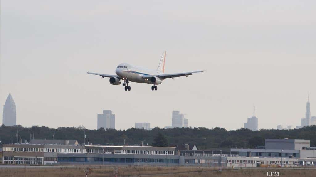 Anflug auf Frankfurt