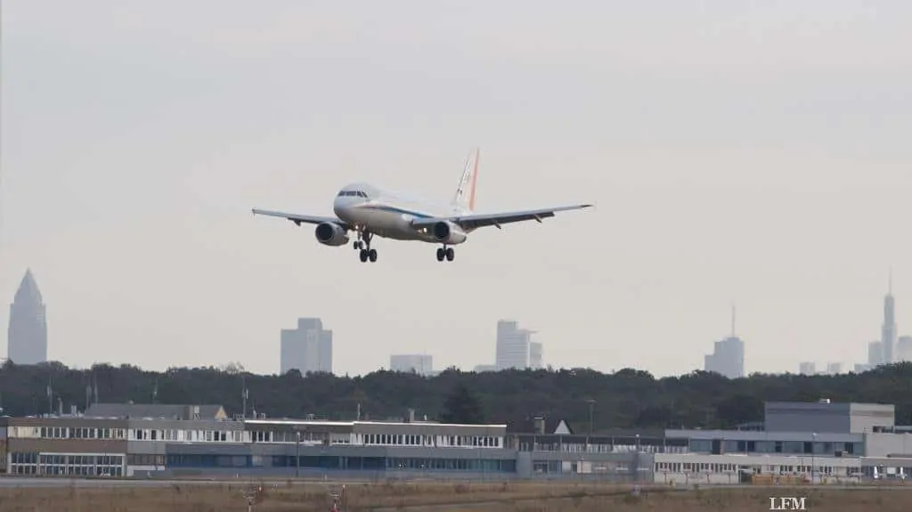 Anflug auf Frankfurt