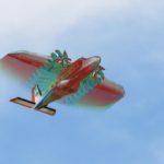 Überblendung von Überflug des DLR-Forschungsflugzeug
