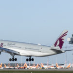 Landung des Qatar-Airways-Fluges QR81