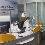 Lufthansa-Testcenter im Terminal 2 am Flughafen München