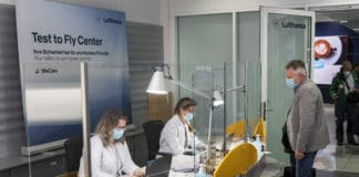 Lufthansa-Testcenter im Terminal 2 am Flughafen München