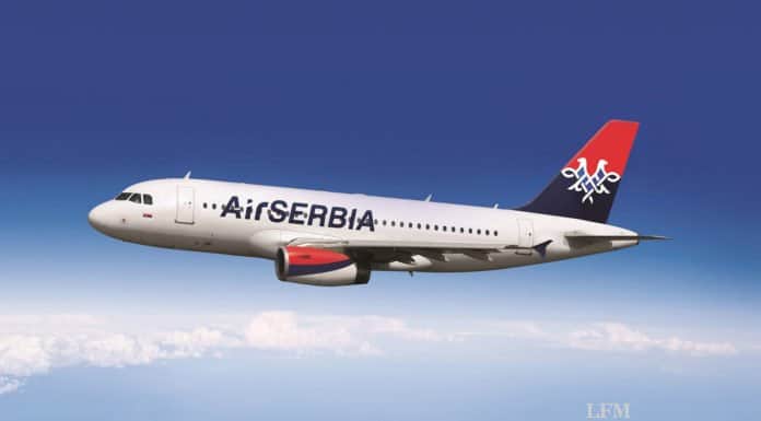 MTU Maintenance schließt Exklusivvertrag mit Air Serbia Air Serbia A320 mit V2500-Triebwerken