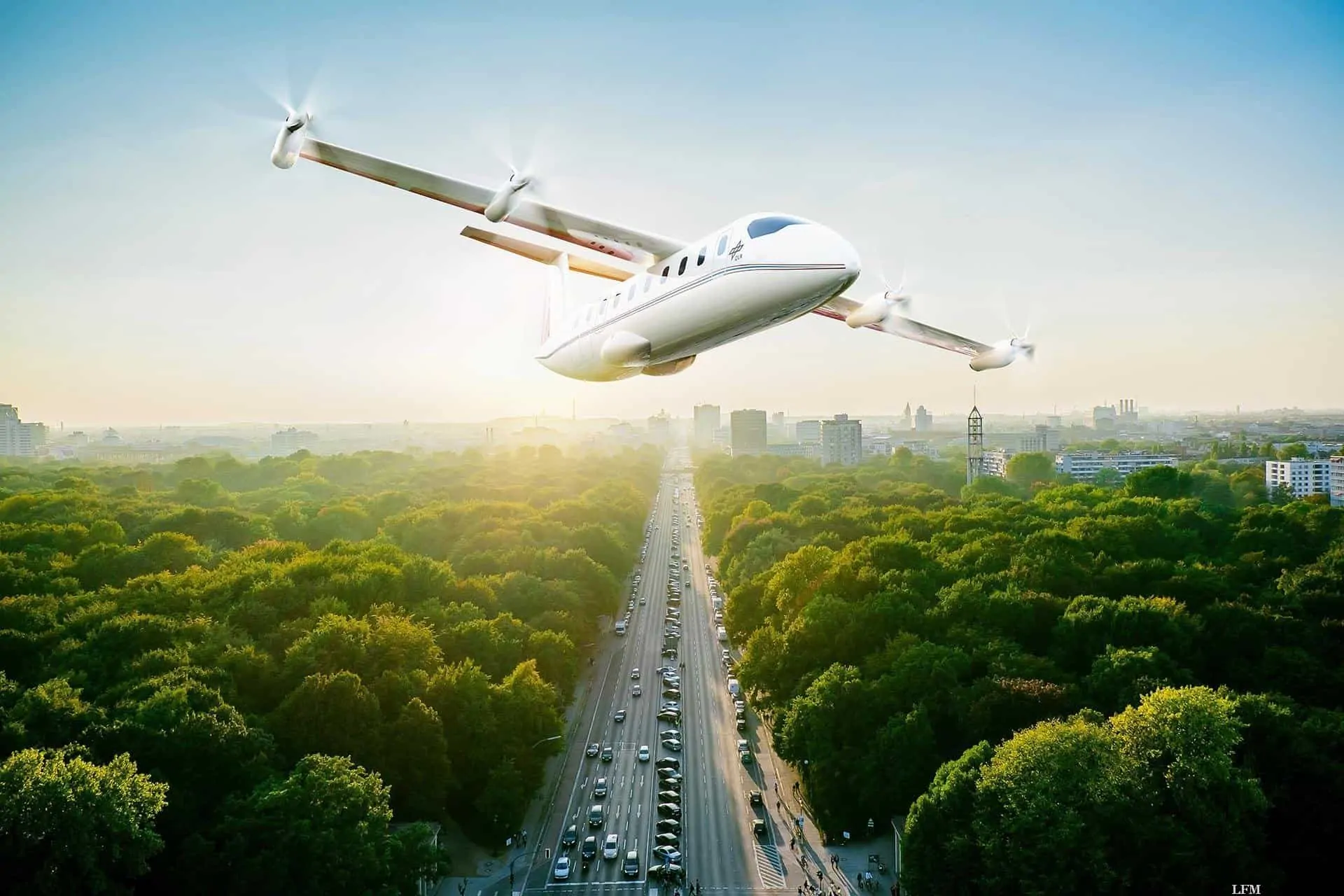 Elektrischer Senkrechtstarter für 19 Passagiere
