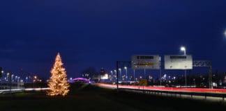 Weihnachtsbaum am Flughafen München