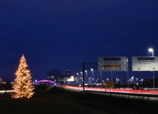 Weihnachtsbaum am Flughafen München