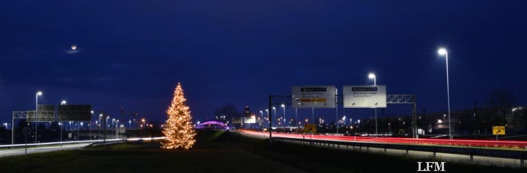 Weihnachtsbaum am Flughafen München