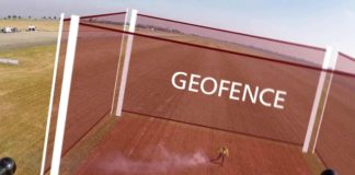 Aufnahme der Rauchfackel und Geofence-Illustration