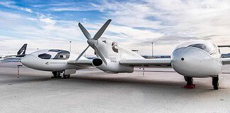 Hy4 Flugzeug mit Wasserstoff-Brennstoffzellen und vier Sitzen