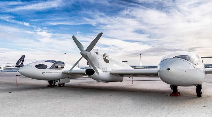 Hy4: Testflüge mit Wasserstoff und Brennstoffzelle Hy4 Flugzeug mit Wasserstoff-Brennstoffzellen und vier Sitzen