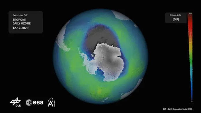 Ozon-Entwicklung über der Antarktis Ozon-Entwicklung über der Antarktis