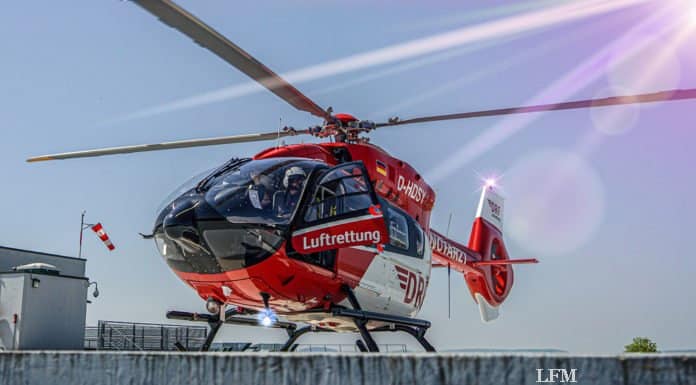 DRF-Gruppe Jahresbilanz in der Corona-Zeit Christoph 111 der DRF