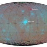 Blaues Oberflächenmaterial auf Ceres