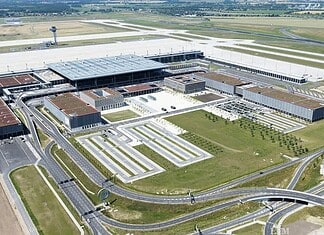 Flughafen BER, Luftaufnahme