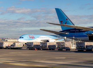 787 Dreamliner am Flughafen Stuttgart