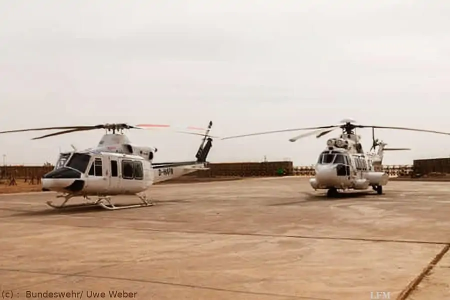 Hubschrauber Bell 412 EP und H225 LP Super Puma