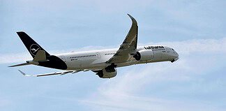 Lufthansa A350 Rekordflug