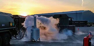 Luftwaffe produziert Flüssigsauerstoff LOX