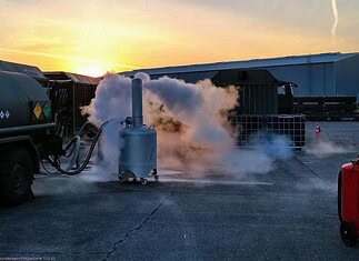 Luftwaffe produziert Flüssigsauerstoff LOX