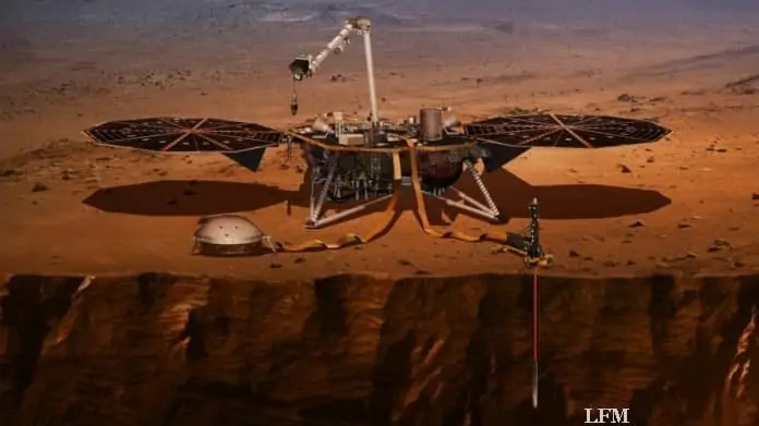 NASA-Sonde InSight auf der Marsoberfläche