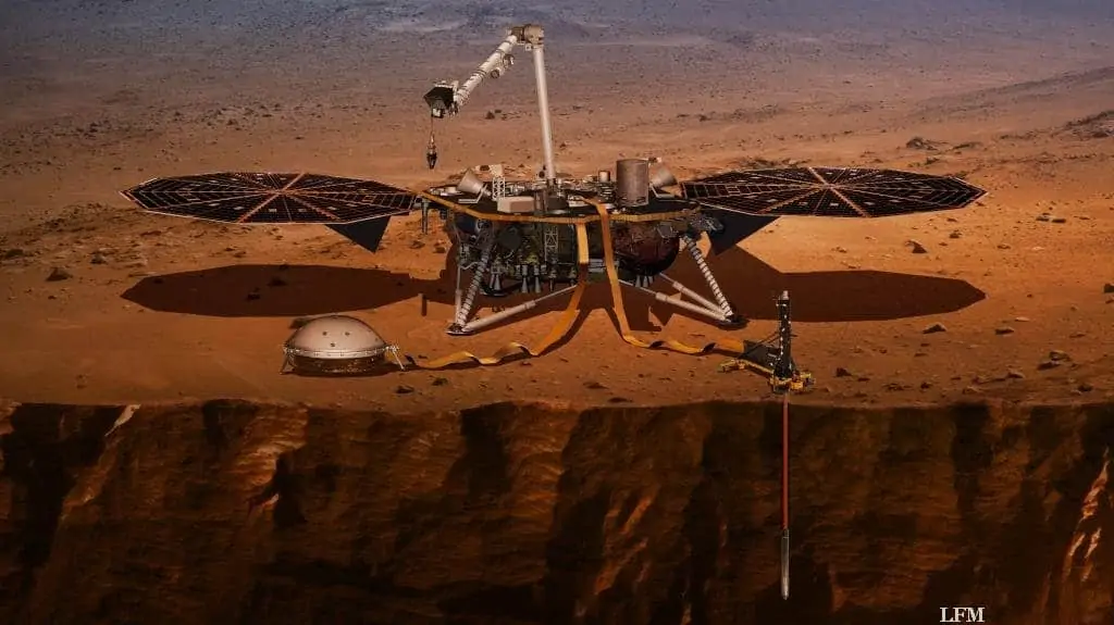 NASA-Sonde InSight auf der Marsoberfläche