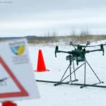 Drohne sucht für das Bundeswehr-Dienstleistungszentrum (BwDLZ) Leer nach Blindgängern
